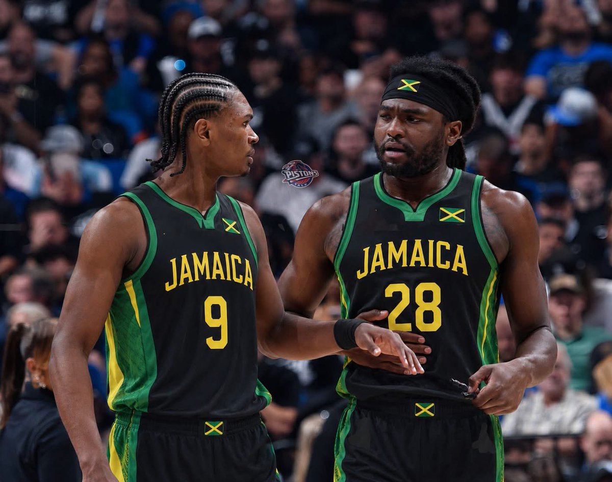 Pistons__Talk's tweet photo. Isaiah Stewart &amp; Ausar Thompson could possible be playing for Team Jamaica 🇯🇲 in 2028. https://t.co/EYWeJm8ATH
