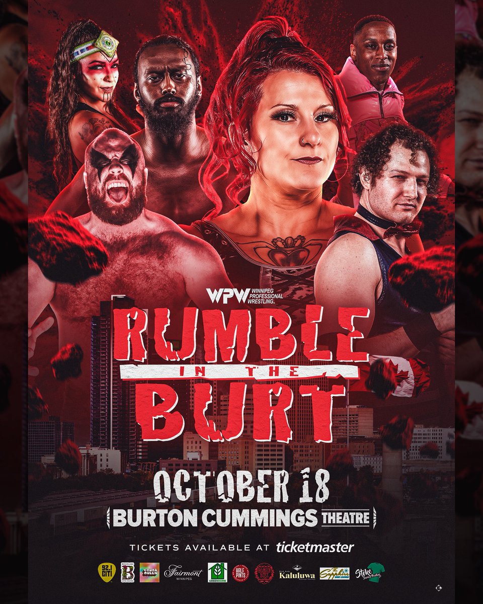 wpgpro_'s tweet photo. WPW RUMBLE IN THE BURT 4

October 18 
Burton Cummings Theatre

Tickets on sale Friday, June 5 at 10am on Ticketmaster https://t.co/1e1fvwv9BK