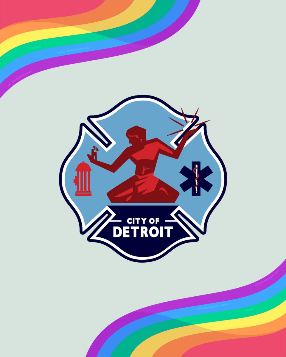 DetroitFire's tweet photo. Wishing everyone a safe and happy Pride! 🏳️‍🌈 https://t.co/qewsQw2e51