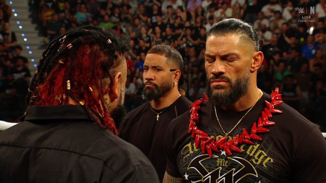 WrestlePurists's tweet photo. “Last night, I lost to my Tribal Chief…

But I didn’t lose to your punk ass, Jey!”

- Jacob Fatu

#WWERAW https://t.co/L31EHDYThC