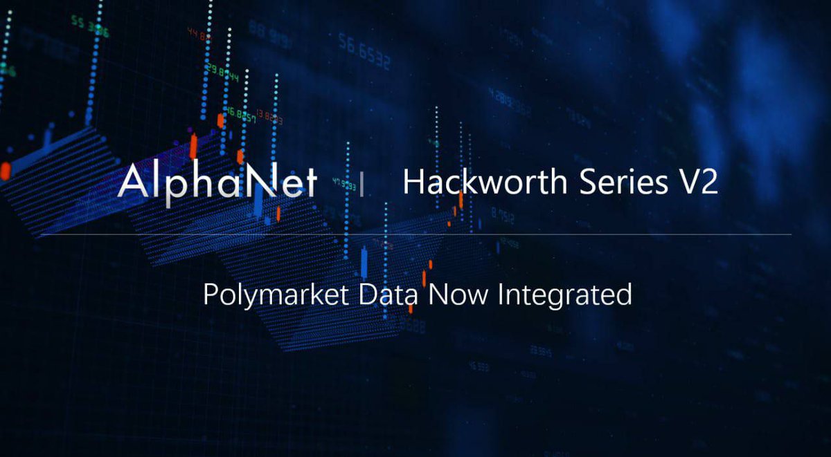 pablobtc46883's tweet photo. The “Hackworth Series V2” with Polymarket integration is an interesting direction because it feels like the system is trying to move beyond pure price data into expectation-based signals. In simple terms, instead of only reacting to what the market is doing, it’s also trying to factor in what people are betting the market will do.

In the case of @AlphaNet_AI, that kind of integration can be useful as an additional layer of context, especially for sentiment-driven markets. But it’s still just one input among many, and the real challenge is whether that signal actually improves decisions or just adds more noise to already unpredictable conditions.

So it’s a meaningful upgrade on paper, but like always in trading systems, the value only shows up in how it performs across different market environments over time. DYOR
