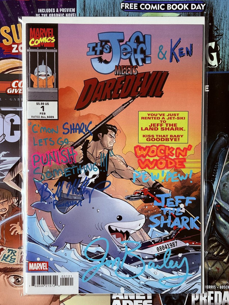 mortalken's tweet photo. @Mohammad458956 @BillMillsap Happy one day belated birthday, Bill! Great to work with you at the @ComicsTnT Free Comic Book Day event…you really helped make the day great! https://t.co/0SIXvxbZSV