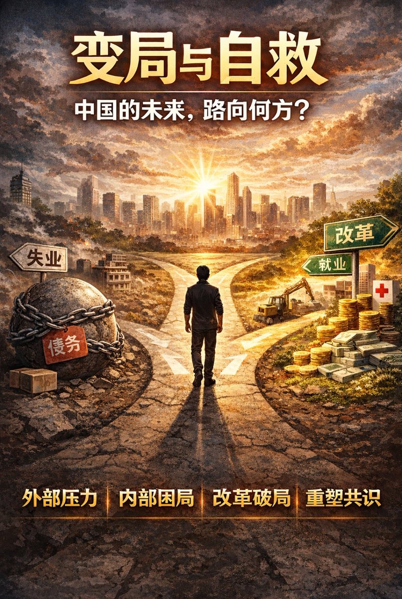 jn165689's tweet photo. 变局与自救：中国的未来，路向何方？

​中国正站在内忧外患的十字路口，唯有通过彻底的内部改革，才能破局自救。 https://t.co/hv5VuhPCvh