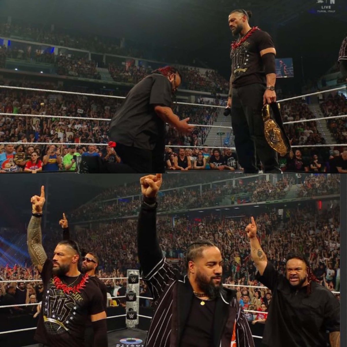 nodqdotcom's tweet photo. Jacob Fatu officially acknowledged Roman Reigns and joined the Bloodline faction on WWE RAW. https://t.co/yqmMlUmDU7