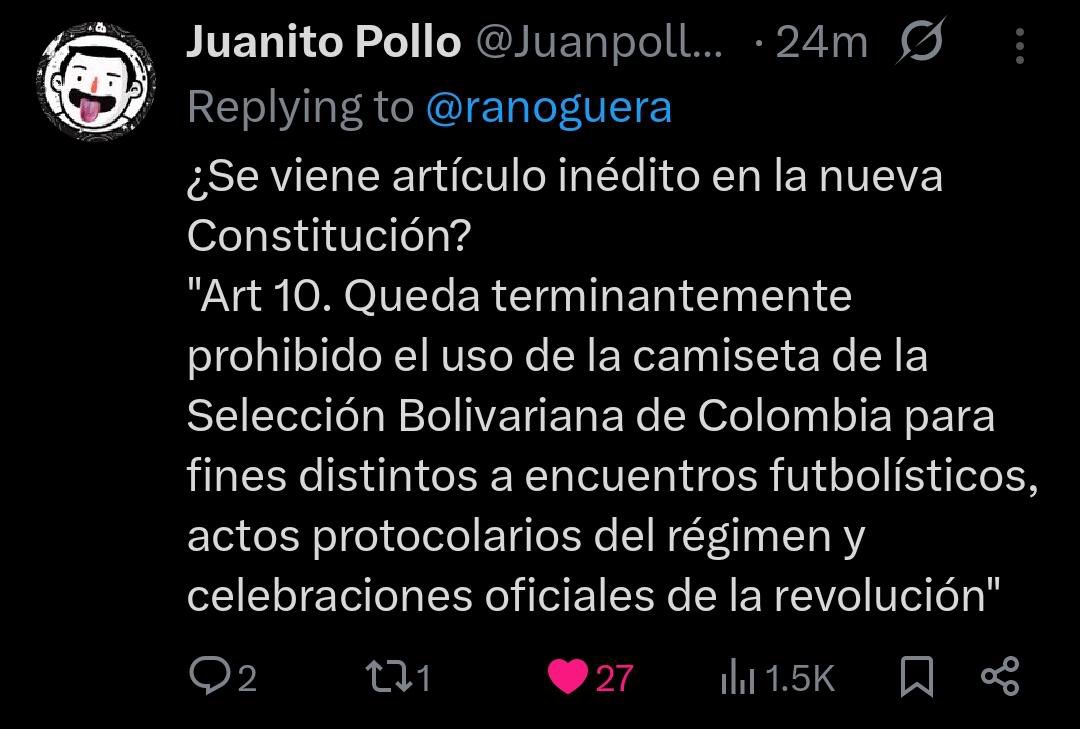 JuanAlejandroSu's tweet photo. @IvanCepedaCast @FCF_Oficial Jajajjajaja https://t.co/UCuoqt8720