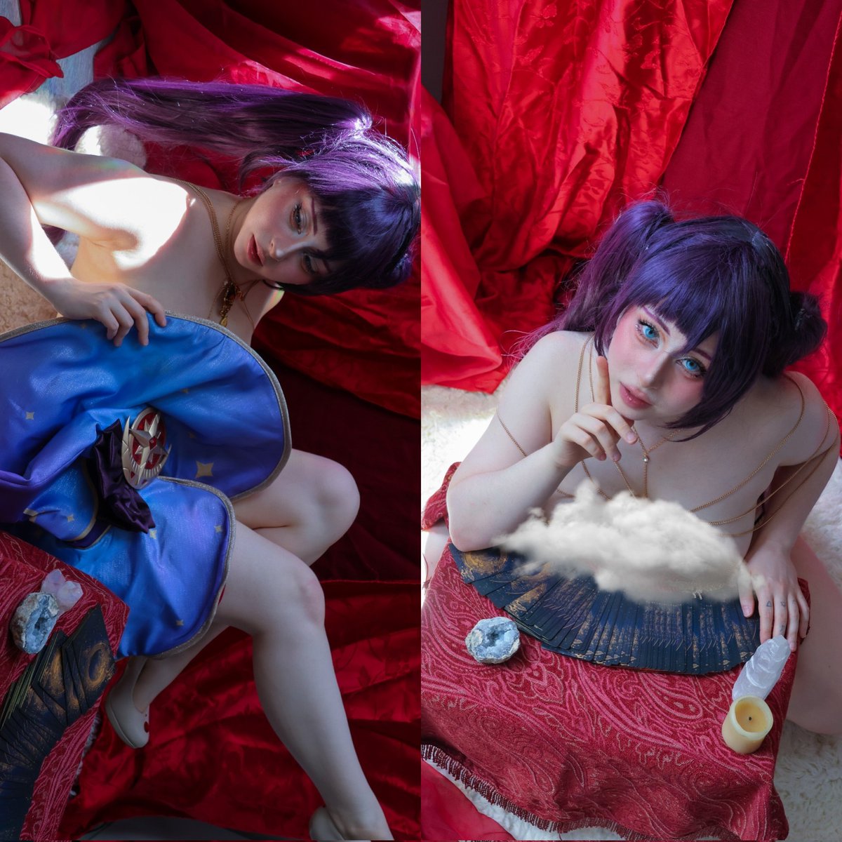 princemooncos's tweet photo. "Welcome, traveler," she says. "Fate has guided you here. You may ask me three questions, and the stars shall reveal their answers."

"What is your first question?"
https://t.co/oaJVkF3BWQ

#monamegistus #monacosplay #genshincosplay #genshin #genshinimpact https://t.co/r0r1oOaT15