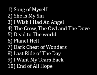 Firemane999's tweet photo. For those who know my musical preferences. Nightwish is one of my favorite bands and thusly I took the time to make a list of my personal top ten songs. https://t.co/mxne3kE5z4