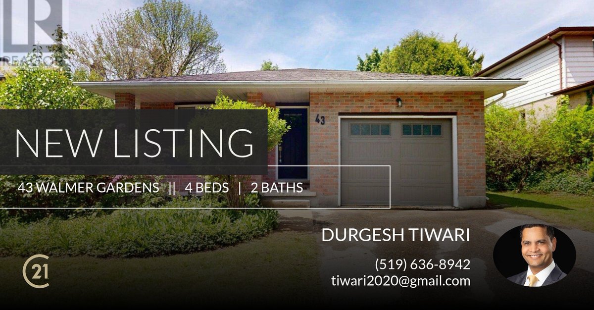 Dts2020's tweet photo. 📍 New Listing 📍 Take a look at this fantastic new property that just hit the market located at 43 Walmer Gardens in London North (north K). Reach out here or at (519) 636-8942 for more information!

Listed by Adam Salt https://t.co/lK2Gp6FgjK https://t.co/3JYPG8NpaL