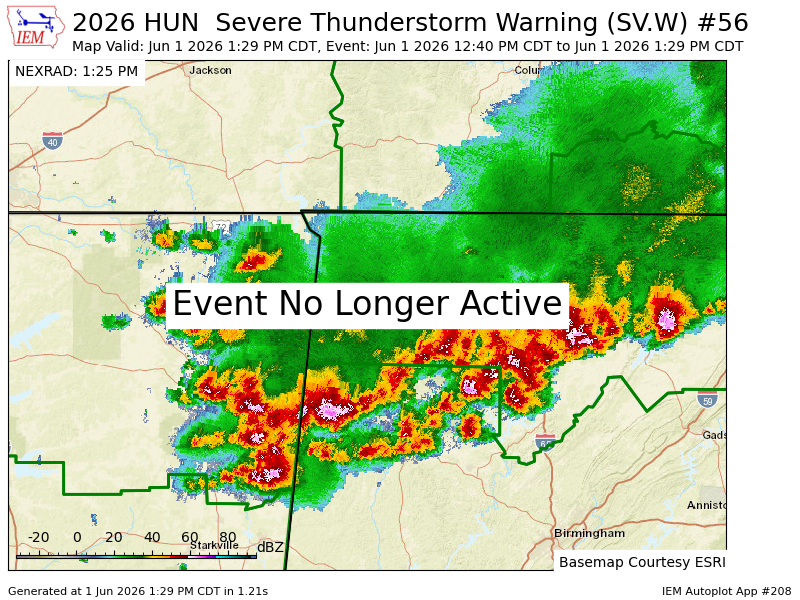 CullmanToday's tweet photo. HUN cancels Severe Thunderstorm Warning for Franklin [AL] https://t.co/l1zR52wiHT https://t.co/R02BRWBzJk