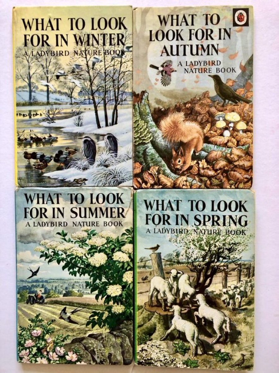 LBFlyawayhome's tweet photo. Today, being the first day of Meteorological Summer, I bring you the covers of the 4 seasons books. 
But which is your favourite?
My favourite season is Spring (but my favourite of these books is probably Autumn)
Artist: CF Tunnicliffe https://t.co/TNHL5fYmFq