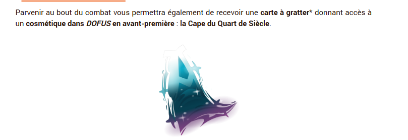 Evector19936's tweet photo. @DOFUSfr Bonsoir ! La récompense de la cape sera sous le format carte à code (les petites cartes en plastique) ou plutôt en flyers comme déjà fait pour les évents physique précédent ? https://t.co/P9ye4kjA3w