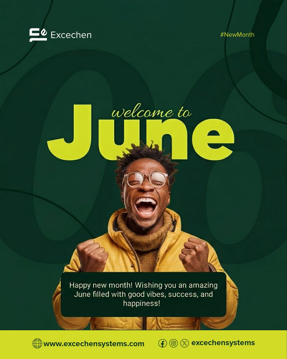 excechensystems's tweet photo. Welcoming you to June!
A month of endless possibilities and innovation.
Allow us build that product idea to full Scale.
Excellently delivered with Excechen.
#excechen #innovation #idea #founders #startups #NewMonthBlessings #june #tech https://t.co/KXnBXsnzFj