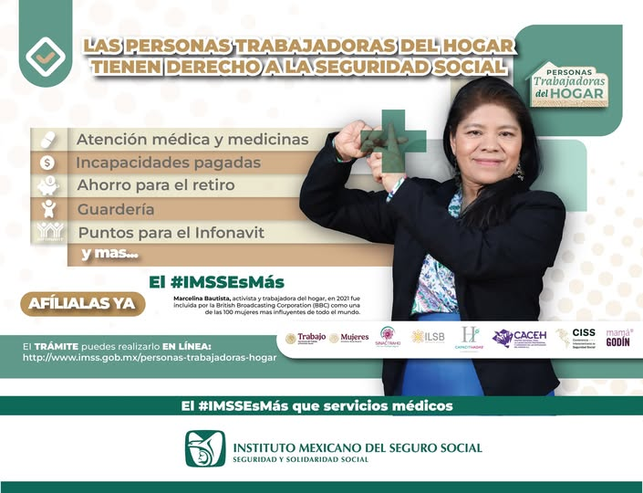 Tabasco_IMSS's tweet photo. Las Personas Trabajadoras del Hogar tienen derecho a la #SeguridadSocial.
✅Atención médica y medicinas.
✅Incapacidades pagadas.
✅Ahorro para el retiro.
✅Guardería.
✅Puntos para el Infonavit.

Lo puedes realizar en línea: https://t.co/lvEXccergZ https://t.co/29hcqOh96n