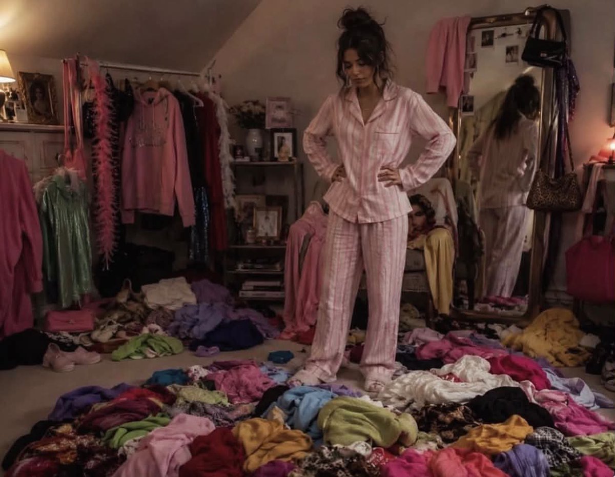 muheediva01's tweet photo. Nobody:
Me: I don’t have anything to wear https://t.co/369Dx5roqa
