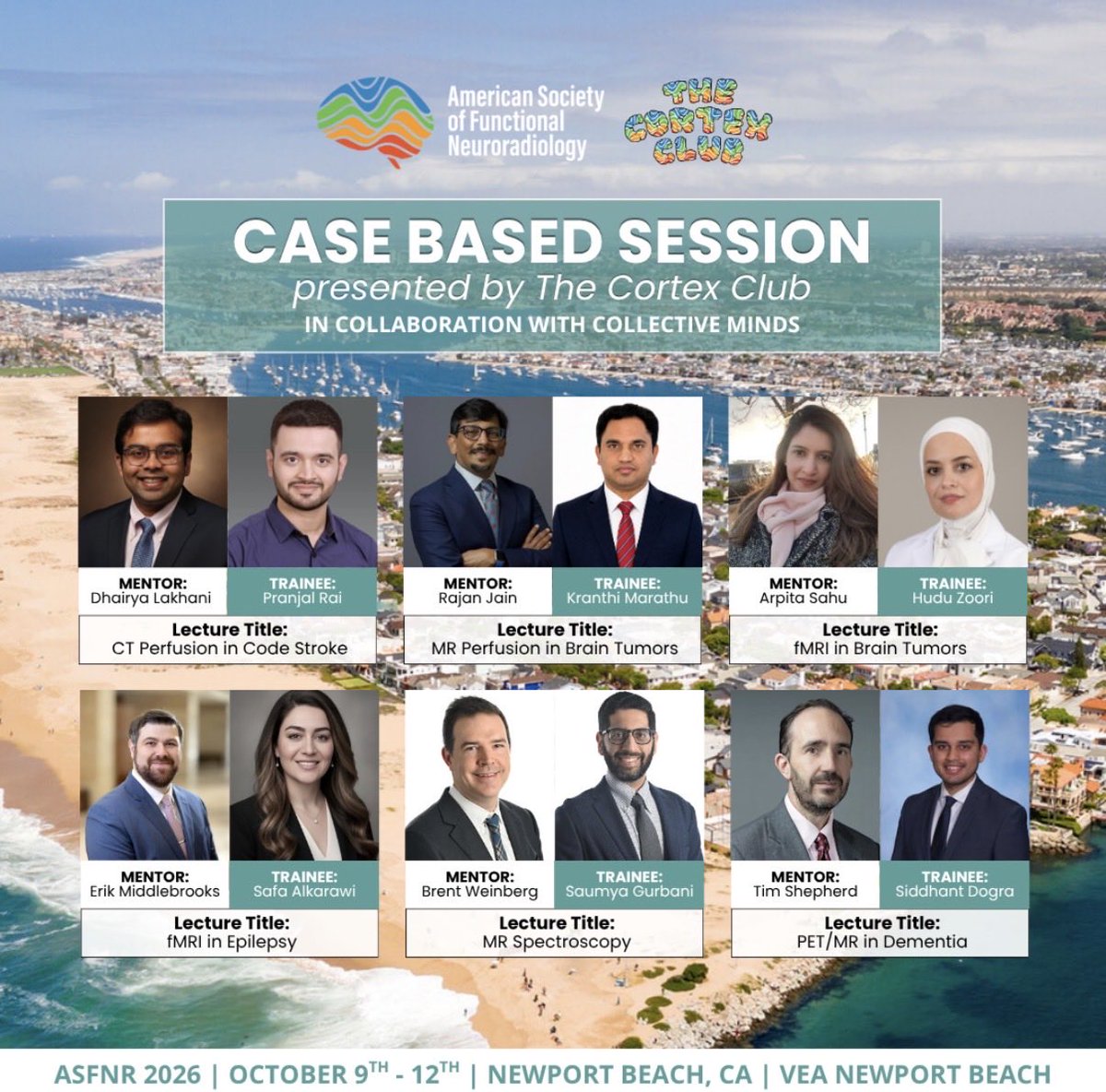thecortexclub's tweet photo. We are doing it again! Bringing together learners and faculty for a 1-on-1 mentoring session at #ASFNR26!! 

Thanks @dhairyalakhani @aakanksha_s_md for planning the session &amp; thanks @theASFNR @VinceKumarMD for this opportunity to uplift our trainees! 

Huge thanks to the mentors! https://t.co/ubr4P7V3UA