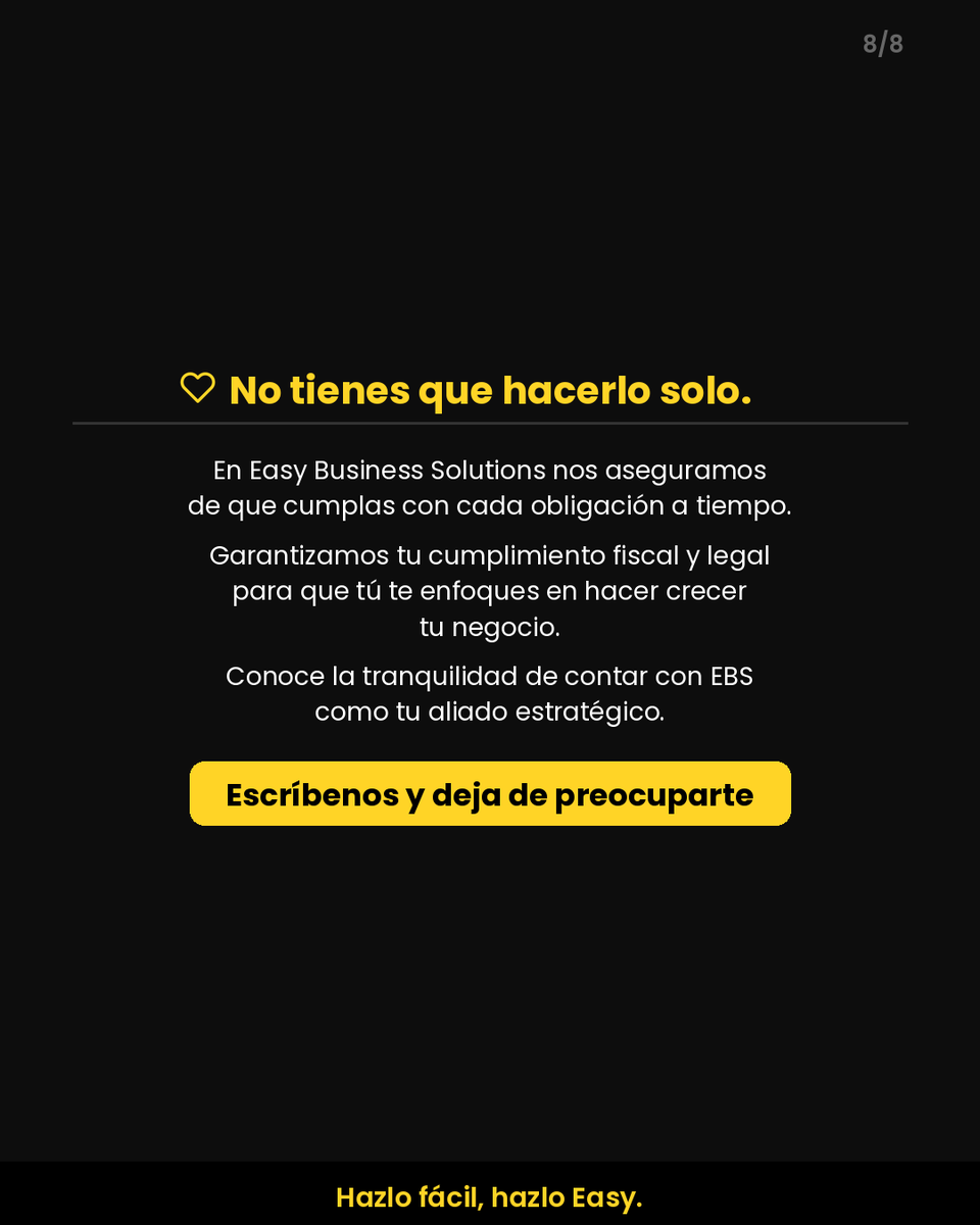EasybsUS's tweet photo. Tu LLC tiene 4 obligaciones anuales: 
1⃣Registered Agent 
2⃣Dirección física
3⃣Annual Report/Franchise Tax 
4⃣Declaración de impuestos. 

No cumplir = multas y disolución. En EBS nos encargamos por ti. Escríbenos.

#LLCenUSA #NegociosEnUSA #CumplimientoFiscal #Emprendedores #EBS https://t.co/VBaJHmyFw5