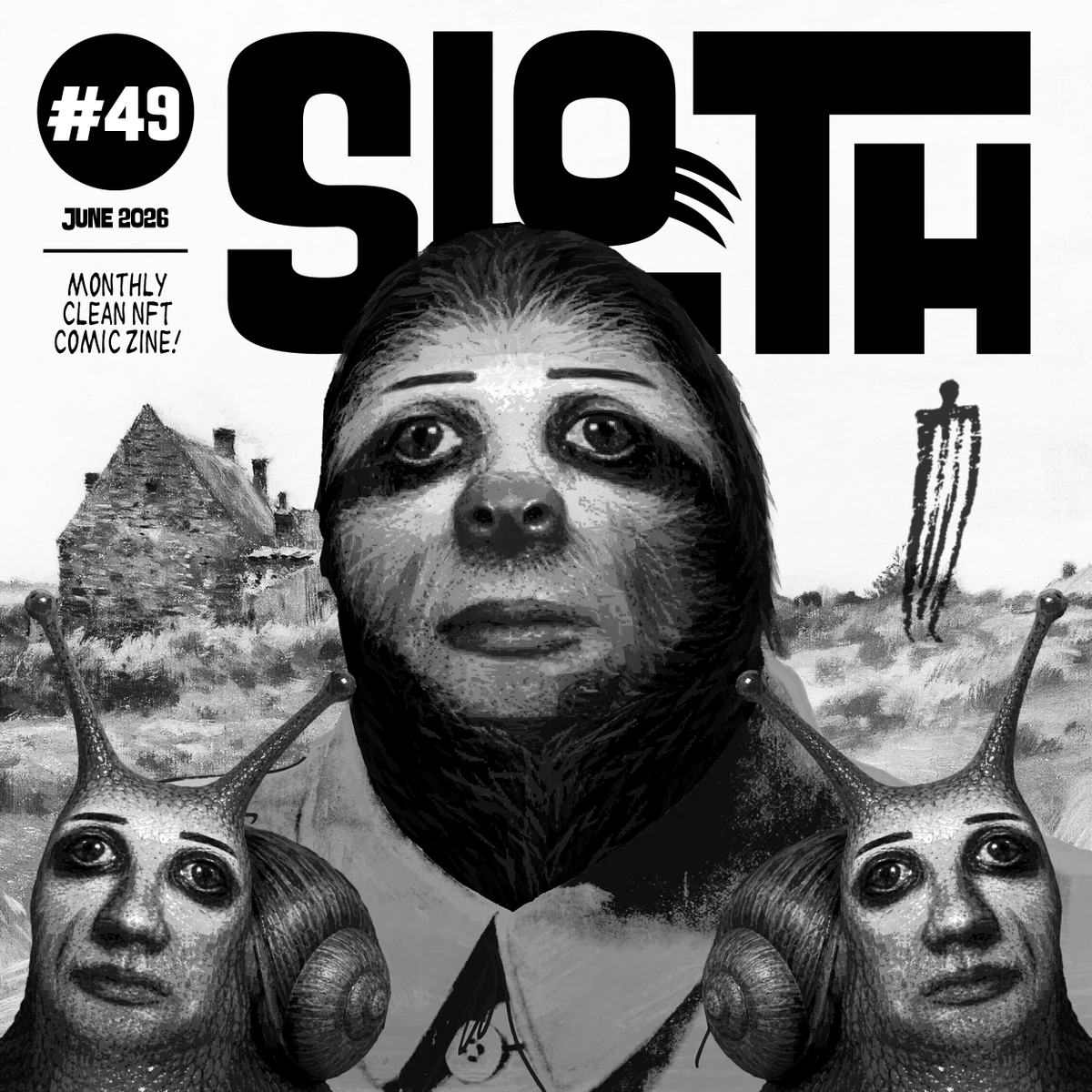 slothzine's tweet photo. SLOTH #49 IS OUT! 🦥

Sloth #49 – June 2026 
Monthly Clean NFT Comic Zine

15 Artists, 20 Pages 🔥
https://t.co/yJY6xkC8z5
https://t.co/QuyaPshOrt

Available for 5 tez ✨

* The PDF may take a little time to load. 🐌 https://t.co/CKX6tIwGTy