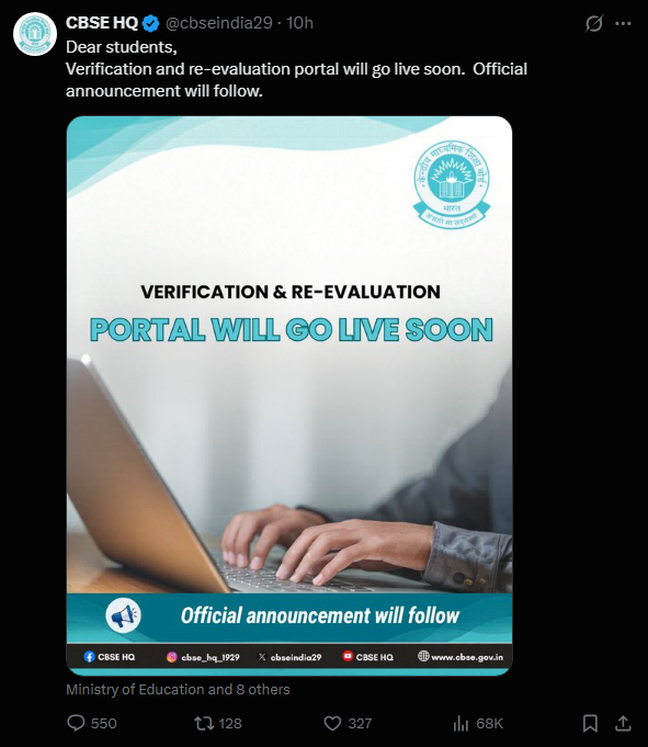 YashTheML's tweet photo. Dear @cbseindia29,

Your press statement promised a "glitch-free" portal from 1 June. On IST it's already 2 June and the portal is still unavailable.

24+ hours late. What a definition of smoothness.

#CBSE #OSMFailed #GraceUsCBSE https://t.co/BayY382zU4