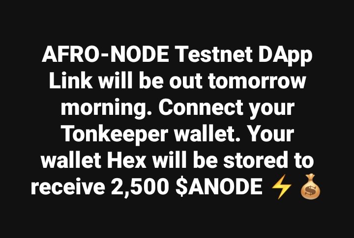 AfroDapp8382's tweet photo. It is preferably you connect your Testnet wallet address, so that you can interact with the TON Testnet environment. And have access to test-$ANODE https://t.co/SQEyYuQ9Zo