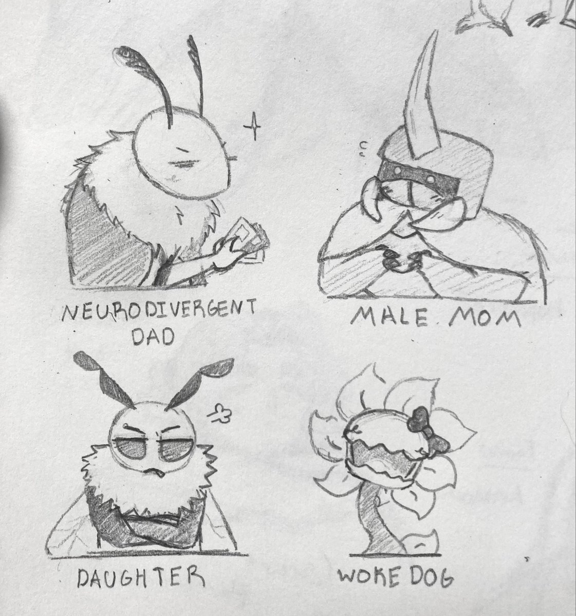impiwimp's tweet photo. 2024 NUCLEAR FAMILY #bugfables https://t.co/xKuttdvgLk