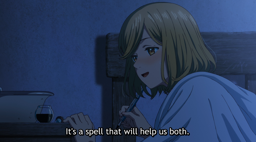 Astralomy's tweet photo. Its kinda nuts how Coco, another child, is the one to be able to come up with a solution to help Tartahs color blindness, and its such a simple spell too. Did no adult even try??? #whaanimespoilers https://t.co/7UTNoK5RrA