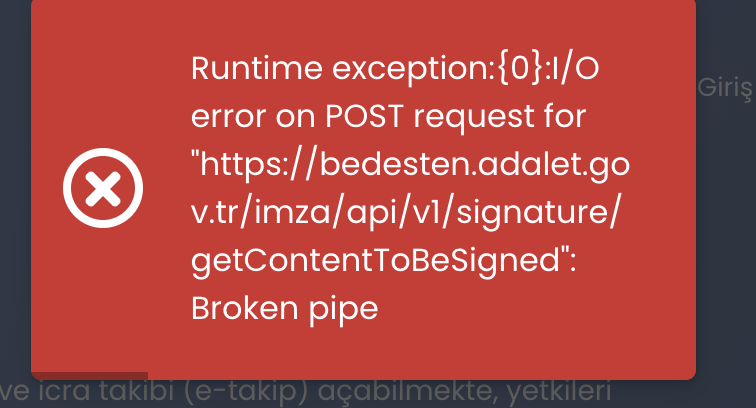 Akinbn's tweet photo. @avumutseker Umut Bey merhaba, dünden beri bu hatayı alıyorum Mac bilgisayarda. Bilgisayar güncel, Adalet E-İmza Güncel, Chrome'dan giriş yapıyorum, tüm izinleri verileri. Bu konu hakkında bilginiz var mı? Hata kaydı oluşturup belirtilen mail adresine de gönderdim bu arada. https://t.co/YbwcBxkF89