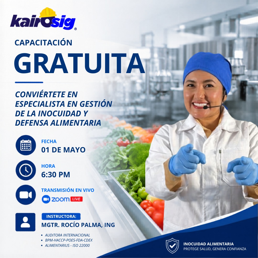 KairoSig's tweet photo. ¡CAPACITACIÓN GRATUITA HOY!
✅ Lunes 01 de Junio – 6:30 PM
🍽️ Especialista en Gestión de la Inocuidad y Defensa Alimentaria
👉 https://t.co/9LPzWTOUCk
KAIROSIG https://t.co/5NAYSTVWjx