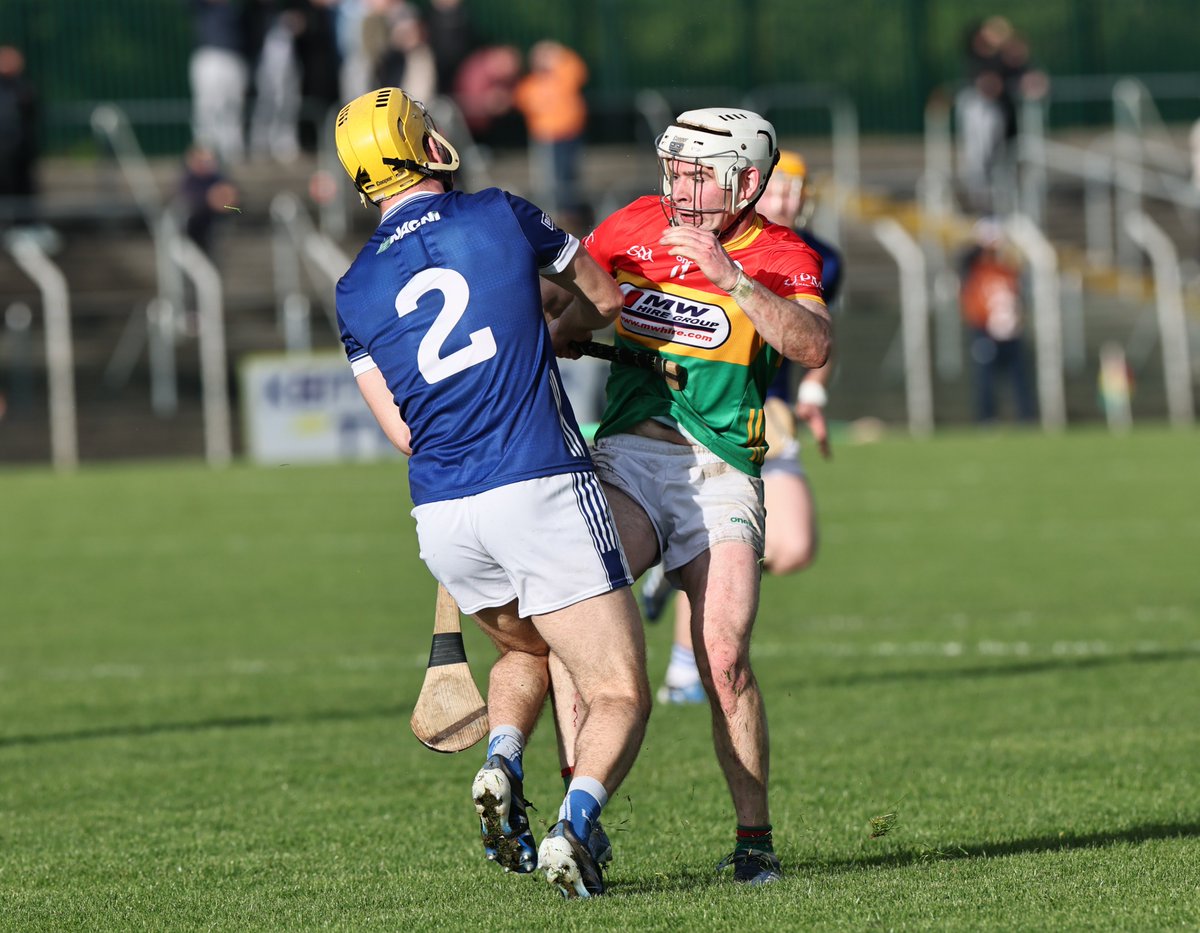 pgahern's tweet photo. No doubting that Saturday's Joe McDonagh Cup final in Croke Park will be a tough battle where each player will be giving it their all. Marty Kavanagh and Ian Shanahan colliding on April 18th in Rd 1 of the Joe Mc. @Carlow_GAA @Natsport @kclr96fm @TheLeftWingBack @gaaleinster https://t.co/pTTGNTIXpM
