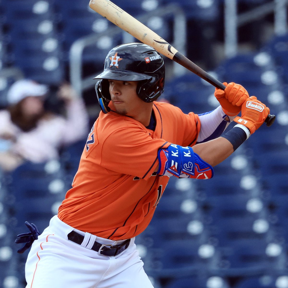 AstrosFuture's tweet photo. Kevin Alvarez last 11 games for the Woodpeckers:

.429 BA, 7 2B, 2 HR, 10 RBI, 4 BB/3 SO

The 18-year-old has raised his season average from .239 to .282 over those 11 games. #Astros https://t.co/278knxTXgu