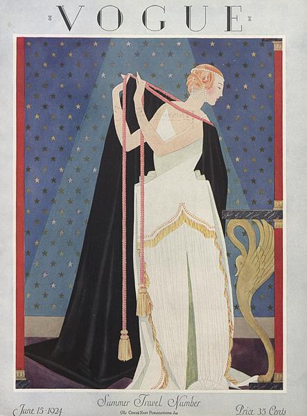 wikivictorian's tweet photo. Front cover of Vogue, 15th June 1924 https://t.co/fwKTsuaNSO