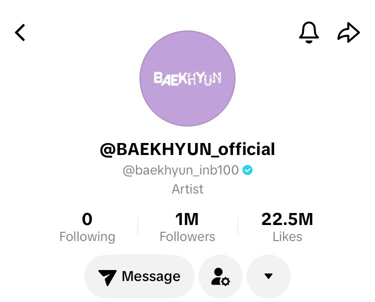 CBXpopbase's tweet photo. Baekhyun has now surpassed 1 million followers on TikTok!❤️‍🔥

#BAEKHYUN #백현 @B_hundred_Hyun https://t.co/tzbDIGO6JL