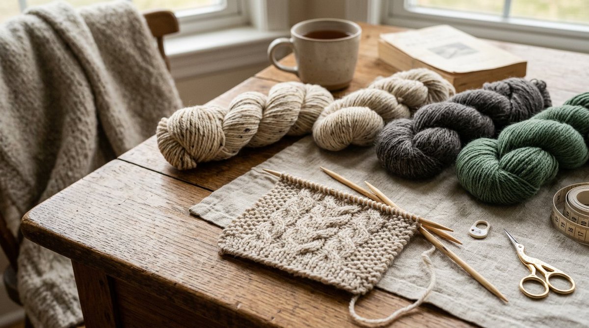 KnitnStyle's tweet photo. Sometimes uneven stitches aren’t just about technique — your yarn choice matters too. The right fiber, twist, and texture can help your knitting look smoother and more consistent. See the full article: https://t.co/hytPt2tMRX https://t.co/XzHU5rMcLu