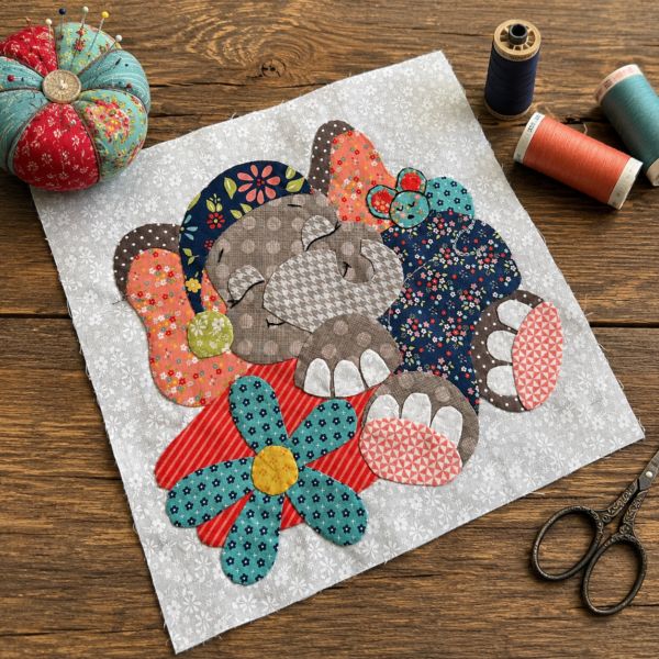 suzyssitcom's tweet photo. Join the Bedtime Critters Sew Along- Sleepy Elephant applique pattern is now available free only until June 30, 2026!  Pick up your copy now! https://t.co/ddCMCfP1Wz https://t.co/uNHsjuPDa0