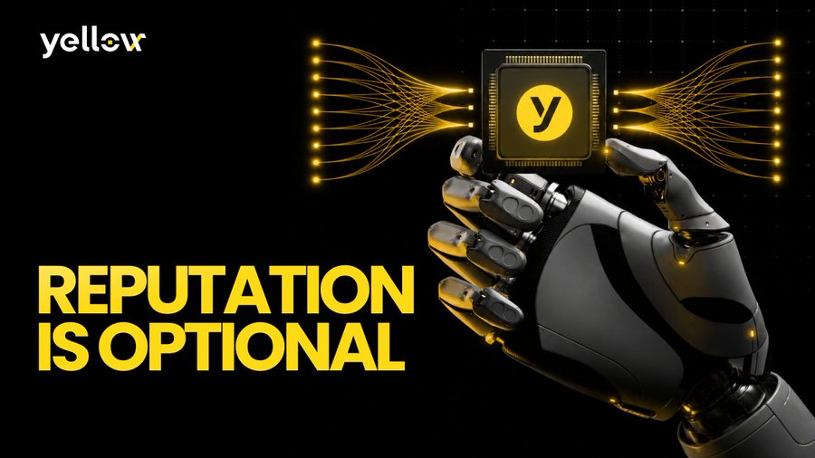 Tanimongking's tweet photo. Two AI agents don't need a shared history of trust to complete a transaction. Yellow changes the question from "do I trust this counterparty?" to "is the outcome verified?"  Escrow locks value, code confirms delivery, and settlement follows.

#Yellownetwork https://t.co/13rag5sFMg