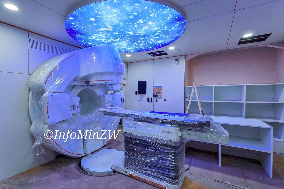 CremoraOnTop's tweet photo. In line with the Second Republic’s driving mantra of leaving no one and no place behind, the Ministers of Health and Child Care, and Finance and Economic Development today conducted a joint assessment of the installation of advanced cancer treatment and #radiotherapy equipment at Parirenyatwa Group of Hospitals. This critical infrastructure upgrade, entirely driven by domestic resource mobilization via the 2024 sugar tax proceeds, directly fulfills the Human Capital Development and Health targets under the National Development Strategy 2 #NDS2 (2026–2030). This milestone accelerates Zimbabwe's trajectory toward achieving Universal Health Coverage and realizing an empowered and healthy Upper-Middle-Income Society by 2030.
@ZimGvt_NDS1 @CdeNgomaNeHosho
@ParliamentZim @chari639408
@chari639408