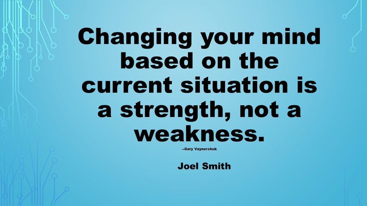 jsmith2102's tweet photo. You make choices from the information you have in the moment. When new facts surface, it's okay to update your view and change direction. #GrowthMindset #Adaptability https://t.co/hEvpguQzBd