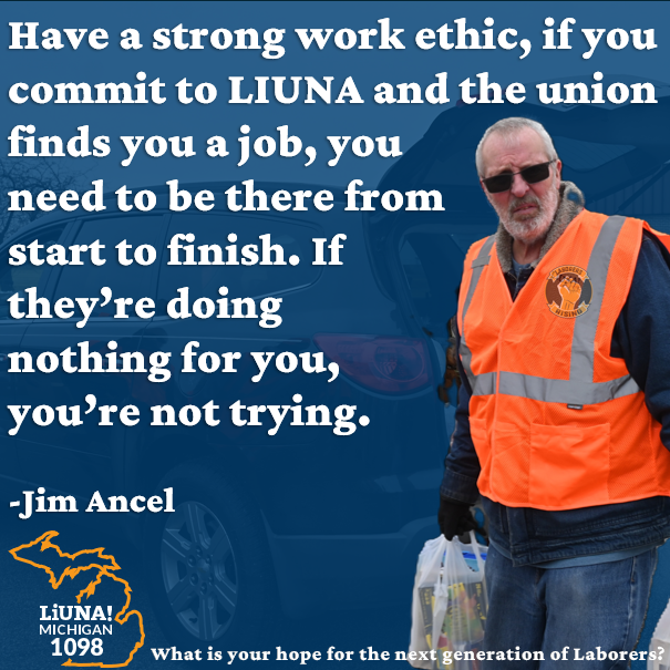 MiLaborers's tweet photo. We are back with #MemberMonday, and today we are featuring Local 1098 retiree Jim Ancel. Jim shared his story of getting started as a #Laborer, working with his father and developing the skills necessary to take on any job. LIUNA provide Jim a path to prosperity, and he hopes the next generation will put in the work to improve their lives just as he was able to.
#FeelThePower #LaborersRising #OurUnionStories