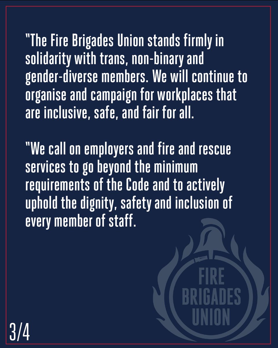 fbunational's tweet photo. The Fire Brigades Union has made a statement on the proposed EHRC Code of Practice on Services.

Our message is clear. Equality matters, solidarity is essential, and we will continue to fight for both. https://t.co/aAVepu51Xp