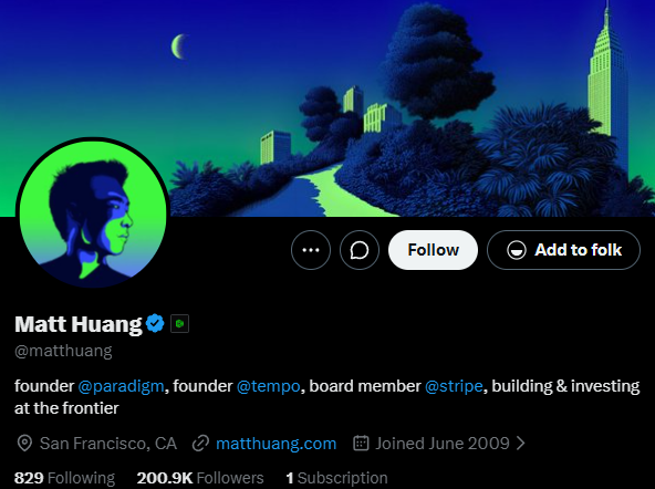 stacy_muur's tweet photo. Best accounts from the biggest crypto funds to keep you close to where capital is moving ↓

a16z crypto
→ @cdixon – long-term crypto theses
→ @eddylazzarin – token design, research
→ @guywuolletjr – apps, DePIN, RWAs

Paradigm
→ @matthuang – crypto, payments, frontier investing
→ @gakonst – Reth, Foundry, open-source infra
→ @danrobinson – DeFi, mechanism design
→ @samczsun – security, exploit research

Pantera Capital
→ @dan_pantera – macro, crypto cycles
→ @veradittakit – early-stage crypto startups
→ @cosmo_jiang – public markets, Solana
→ @FranklinBi – DeFi, infra, gaming

Polychain
→ @zxocw – OG protocol investing
→ @nima_vaziri – AI x crypto infra
→ @JReedRosenthal – portfolio, venture lens

Dragonfly
→ @hosseeb – essays, market structure
→ @HadickM – institutional crypto, fintech
→ @tomhschmidt – DeFi, apps, product fit

Multicoin
→ @tushar_jain – Solana, DePIN, tokenomics
→ @SpencerApplebau – DeFi, DePIN, consumer crypto
→ @shayonsengupta – AI x crypto, venture theses

Coinbase Ventures
→ @ShanAggarwal – exchange rails, strategy
→ @HoolieG – Coinbase-backed crypto startups

Framework Ventures
→ @pythianism – DeFi, RWAs, infra
→ @im_manderson – protocol investing, strategy
→ @rajivpoc – staking, stablecoins, Hyperliquid

Electric Capital
→ @avichal – long-term crypto frameworks
→ @MariaShen – dev data, ecosystem maps
→ @puntium – DeFi, governance, liquidity

Haun Ventures
→ @katie_haun – crypto policy, regulation

Who am I missing?