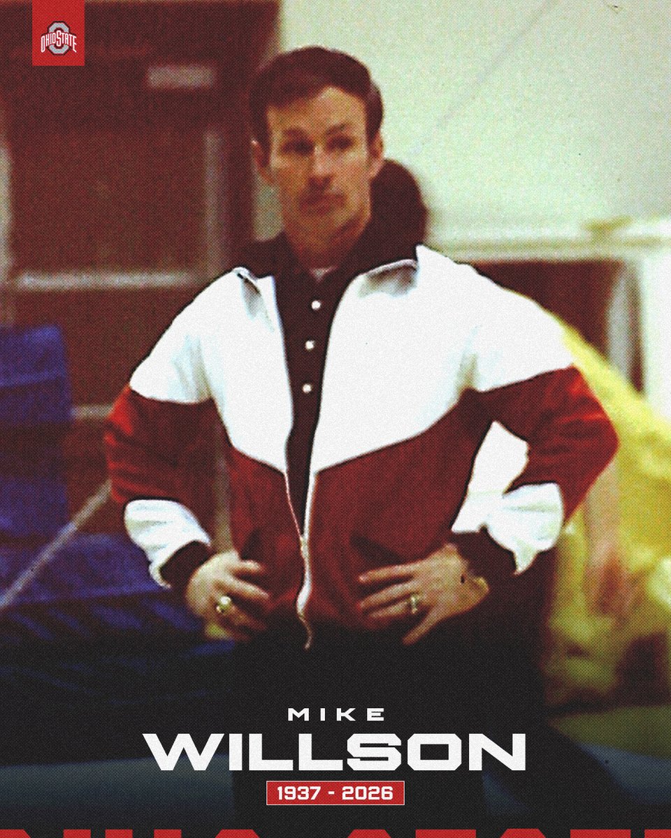 OhioStateMGYM's tweet photo. Rest in Peace to our former head coach (1978-88) Mike Willson. Keeping his family in our hearts. 

We will look to have a memorial in Columbus later this summer for his Ohio State family.

🔗: https://t.co/ZxGKwhs1Jk https://t.co/sPh6pdkv62