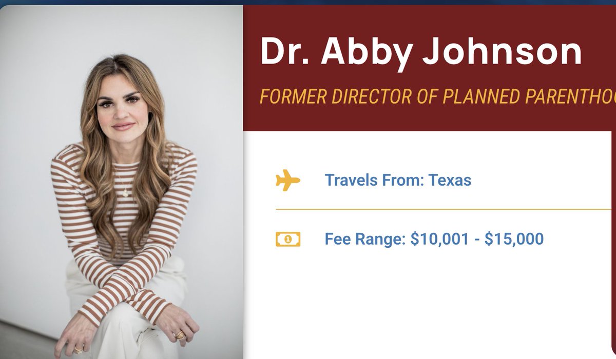 JonSpeedTheBook's tweet photo. Pr()-lif3 salary.  Abby Johnson. Does not include payment for speaking engagements, which she gets $10,001-15k per (actually she's reduced this). $329k according to the 2024 1099.  $3.88M in revenue, $777k in assets. Recently claimed she's living in an RV from loss of support. https://t.co/R702XDhJau