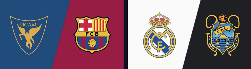 ViihdeSport's tweet photo. KAIKKI @ACBCOM  🇪🇸🏀 pudotuspelit nähtävissä ja iso määrä suomeksi selostettuna 🇫🇮

Tänään aloitetaan @toniflink seurassanne Murcia - Barca puolivälierässä klo 19.50 ja perään englanniksi klo 21.50 Real - Tenerife.

Keskiviikkona Valencia-Bilbao 19:50 ja Baskonia - Badalona 21:50 https://t.co/AlvvSuvGLk