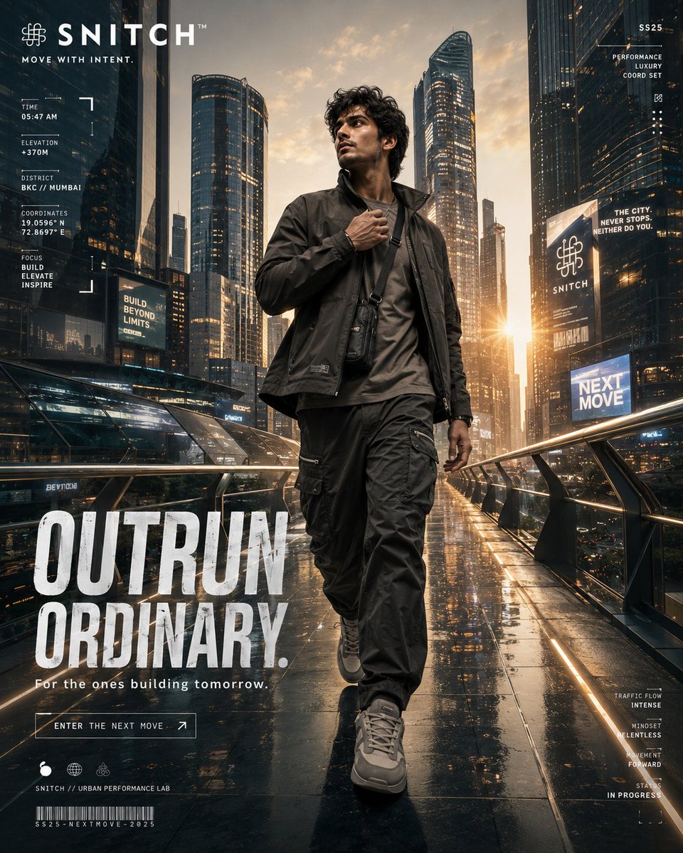 Futuristic Urban Performance Poster
