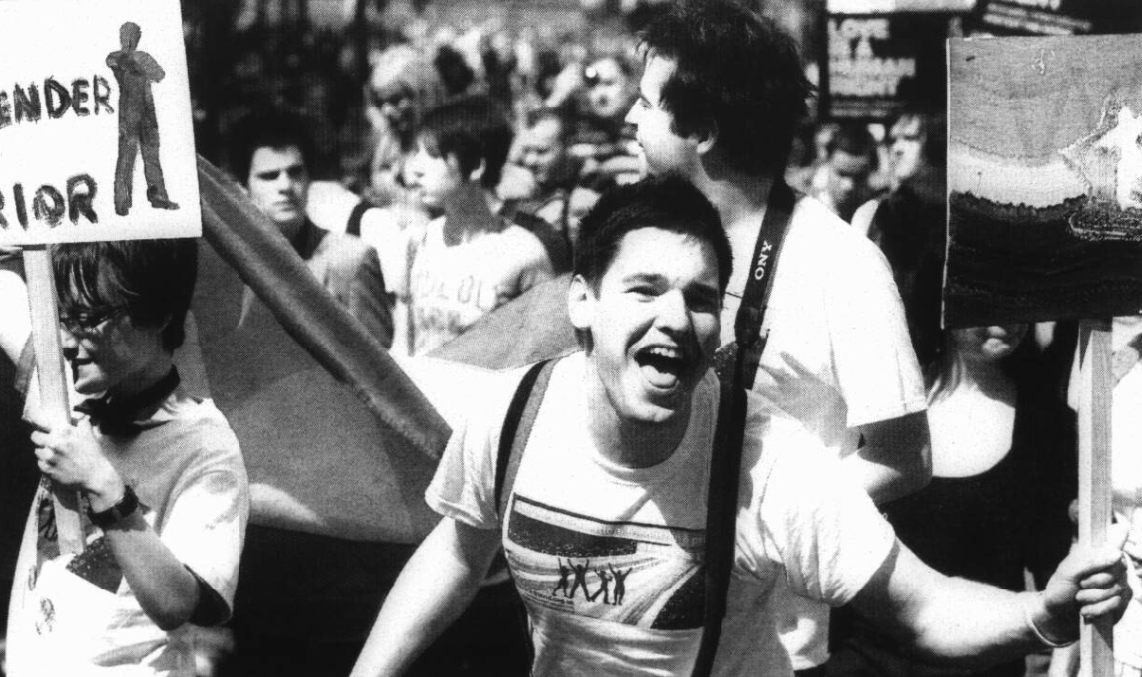 BNArchive's tweet photo. This month at The Archive we celebrate the rich history of Pride Month. Following the 1969 Stonewall Riots, what we now call the Pride Movement developed across the UK. The Belfast Telegraph, 27 July 2011, pictures the Belfast Pride festival https://t.co/zXwA3mU9Yg #PrideHistory https://t.co/auf01Lsntl