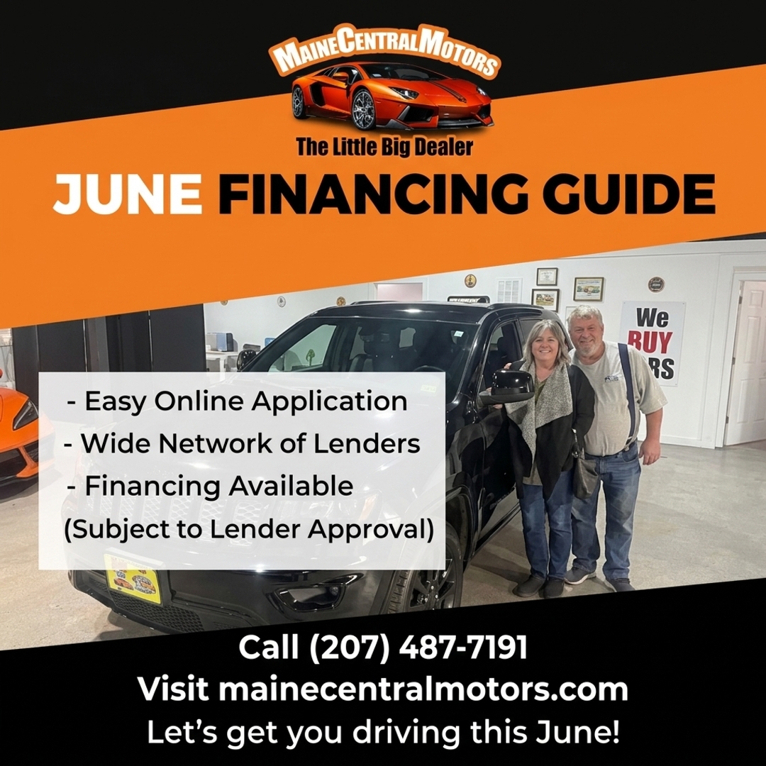 ParrisBacon's tweet photo. Ready for a June upgrade? Explore financing options at https://t.co/cCgafMEvBU or call (207) 487-7191 to get started. #AutoFinancing #MaineCars #PittsfieldME #UsedVehicles #CarLoan #MaineCentralMotors https://t.co/xx435ZWgLS