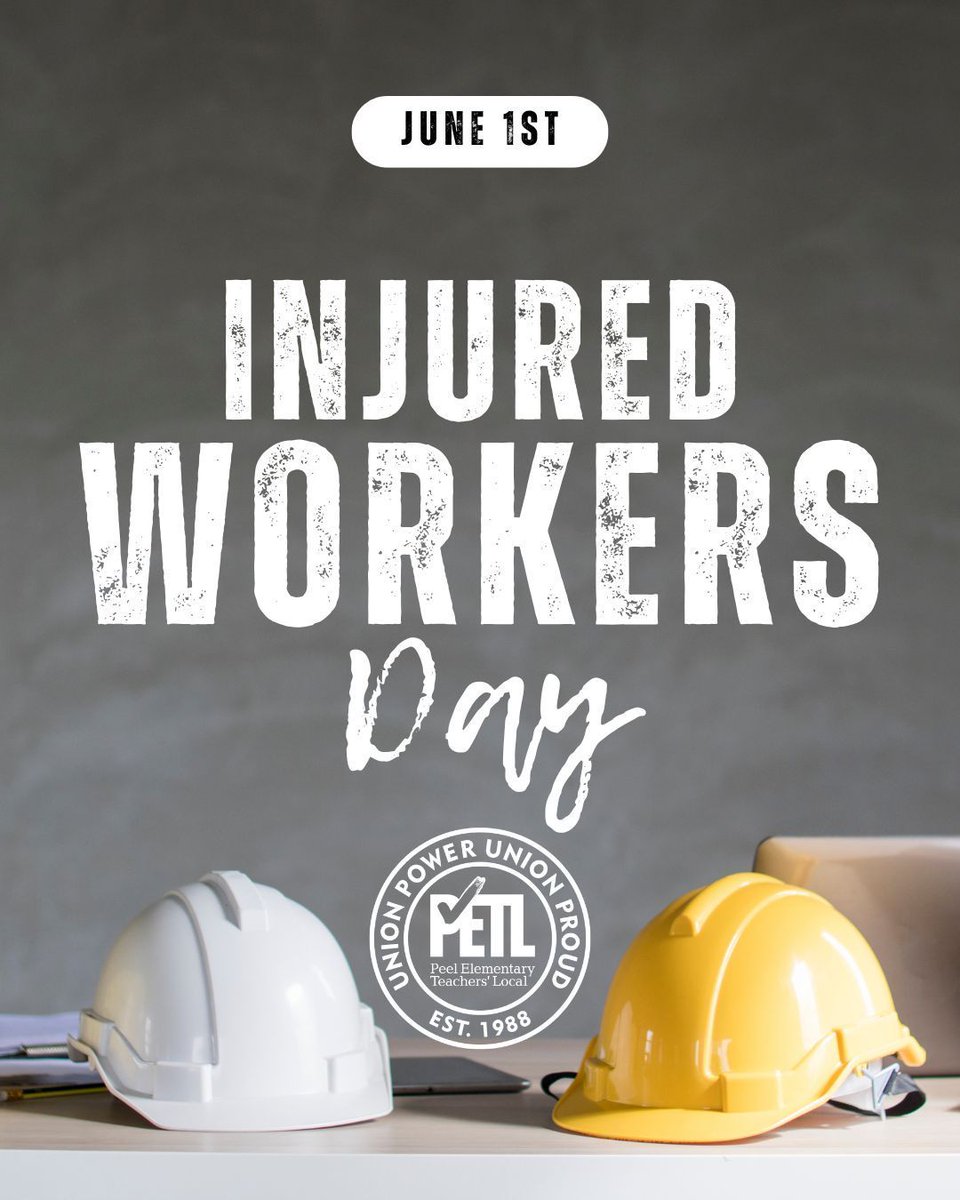 ETFOPeel's tweet photo. We honour injured workers and call for fair treatment, safe workplaces, and systems that support, not abandon, people hurt on the job. Standing in solidarity means tuning into lived experiences, challenging stigma, and advocating for accessible, just supports for all workers. https://t.co/azEGm83SSc