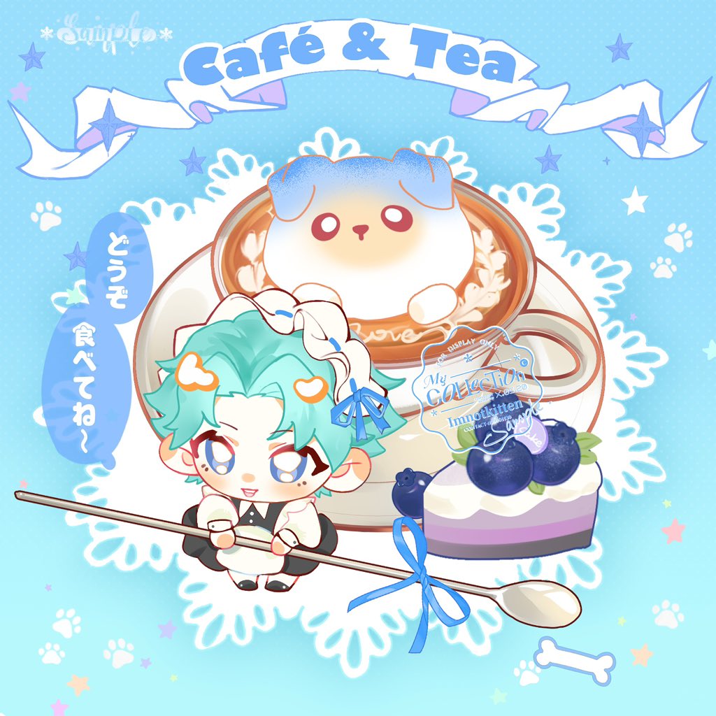 Imn0tKitten's tweet photo. こどもの日限定、ブルーベリーケーキホイップのわんこモカをいただきます☕️🥰
 #とれたてえむこ https://t.co/9gHo0j8obj