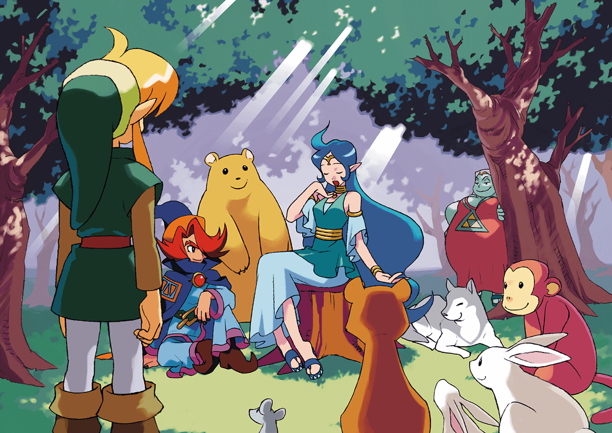 VideoArtGame's tweet photo. Official art | The Legend of Zelda: Oracle of Ages https://t.co/JJLubOQhNs