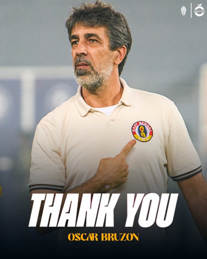 ebbu1920's tweet photo. Some coaches win matches. Some coaches leave a legacy.

Thank you, Óscar Bruzón, for bringing back the belief when everything felt lost. You arrived during one of our darkest phases and gave this club an identity, a fighting spirit, and a dream to hold on to again.

43 matches, 21 wins, 83 goals scored, countless memories created. But numbers will never fully describe your impact. The greatest chapter of all was ending 22 years of waiting and leading East Bengal back to the league title where this club truly belongs.
From unforgettable derby moments to magical nights in Asia, from heartbreaks to redemption, you made us believe again. You turned hope into reality and wrote your name forever in the history of this badge.

Thank you for the passion, the courage, and the memories that will stay with every East Bengal supporter forever.
Once Red & Gold, always Red & Gold. ❤️💛Gracias, Coach. Joy East Bengal. ❤️

[ Joy East Bengal, EBBU]