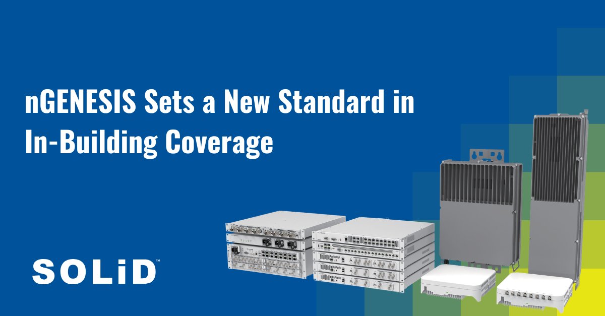SOLiDUSA's tweet photo. From #stadiums and #arenas to #healthcare and #hospitality, @SOLiDUSA 's nGENESIS delivers maximum bandwidth, neutral‑host #5G, and a compact, power‑saving design.
Explore the next‑gen DAS platform: https://t.co/k5lHEbovmX https://t.co/uh0t76XXtL